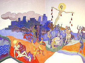 Karfreitags-Bild in der Kapelle von St. Albertus Magnus