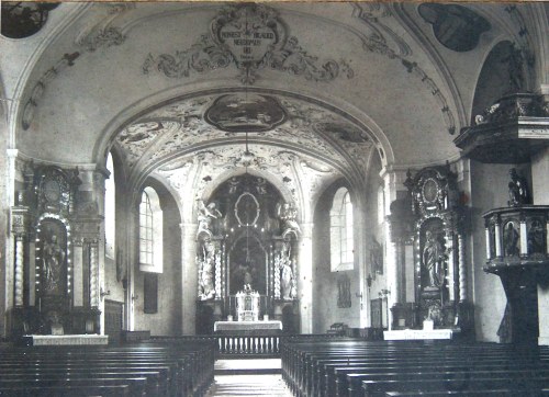 Alte Innenansicht der Kirche