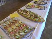 Belegte Brötchen zum Stehempfang bei der Firmung 2010