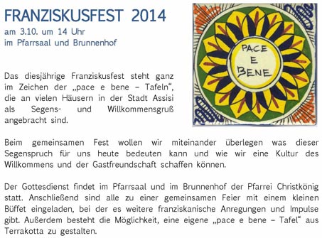Franziskusfest-2014