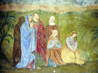 021 Kalvarienberg linke Malerei weinende Frauen