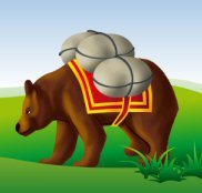 Der Bär des Heiligen Korbinian führte durch das Spiel.