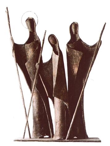 Emmausgruppe, Skulptur aus dem ABZ