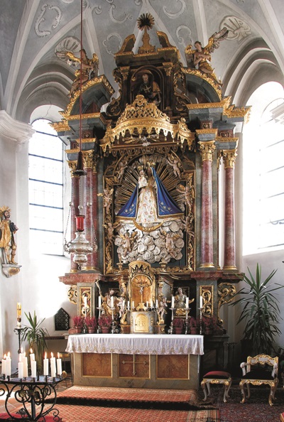 Mutter Gottes Altar Mariä Himmelfahrt in Mühldorf-Mößling