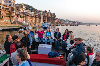 Bootfahrt am Ganges, Varanasi