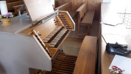 Orgel Emmering Spieltisch