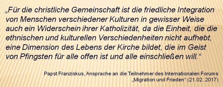 Anerkennung aller Kulturen