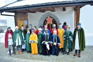 Gruppenbild der Wallgauer Sternsinger 2018