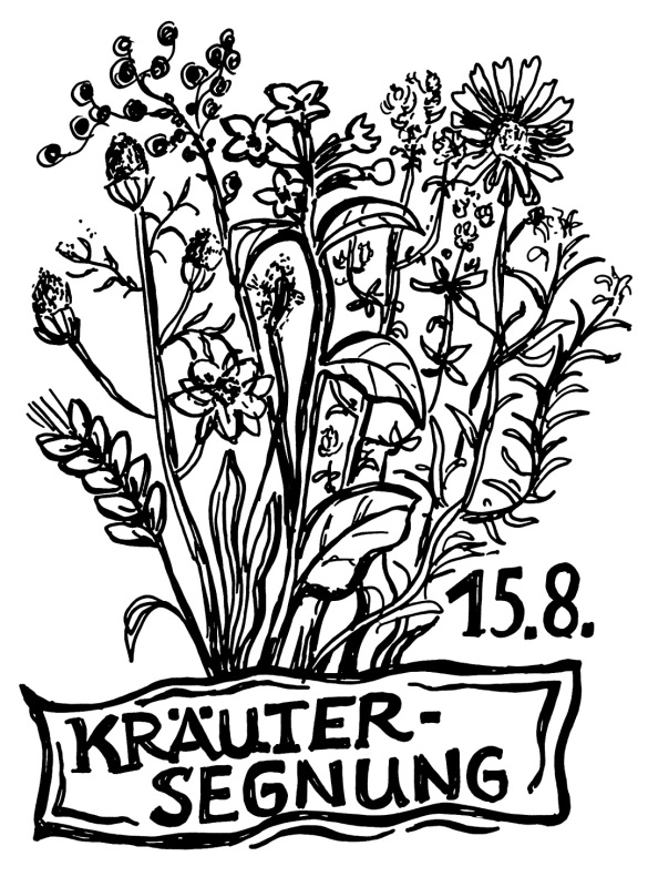 Die Kräuterbuschen zu Mariä Himmelfahrt.