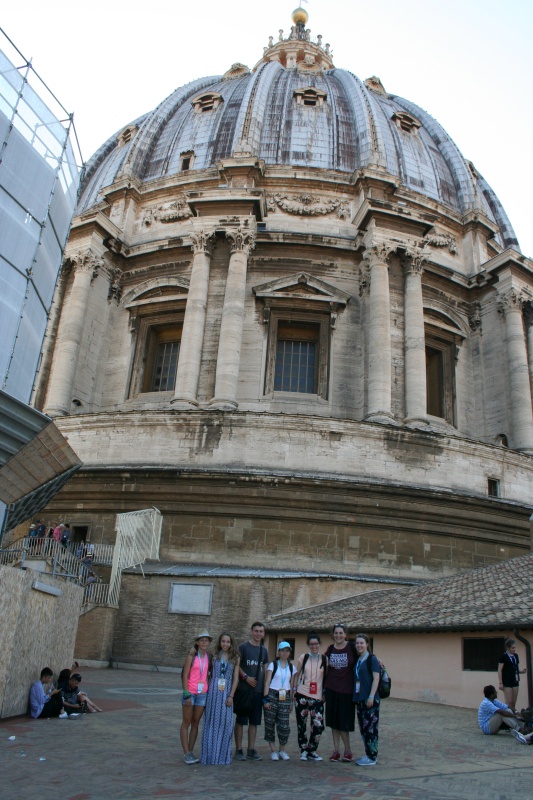 Miniwallfahrt Rom Kuppel Petersdom