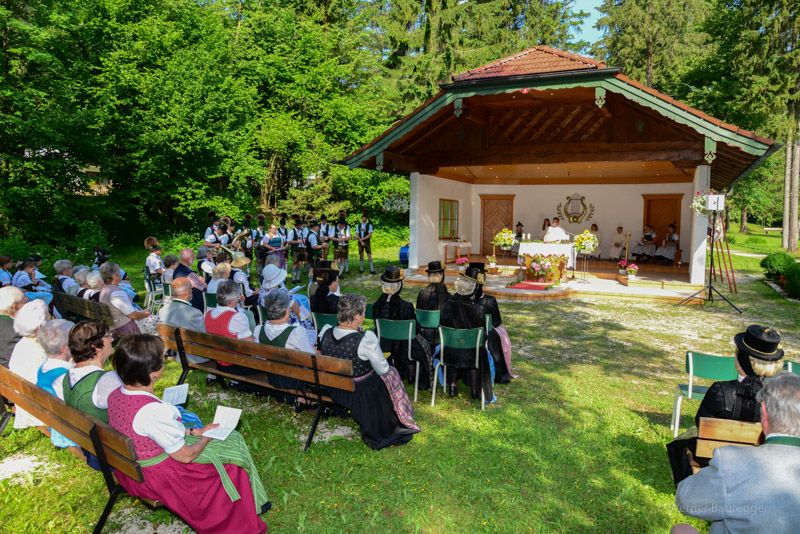 Messfeier am Musikpavillon