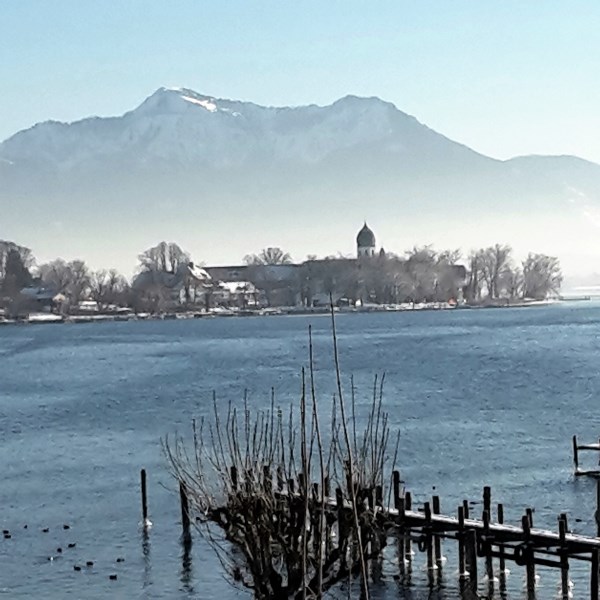 Ein Blick auf die Fraueninsel von Gstatt