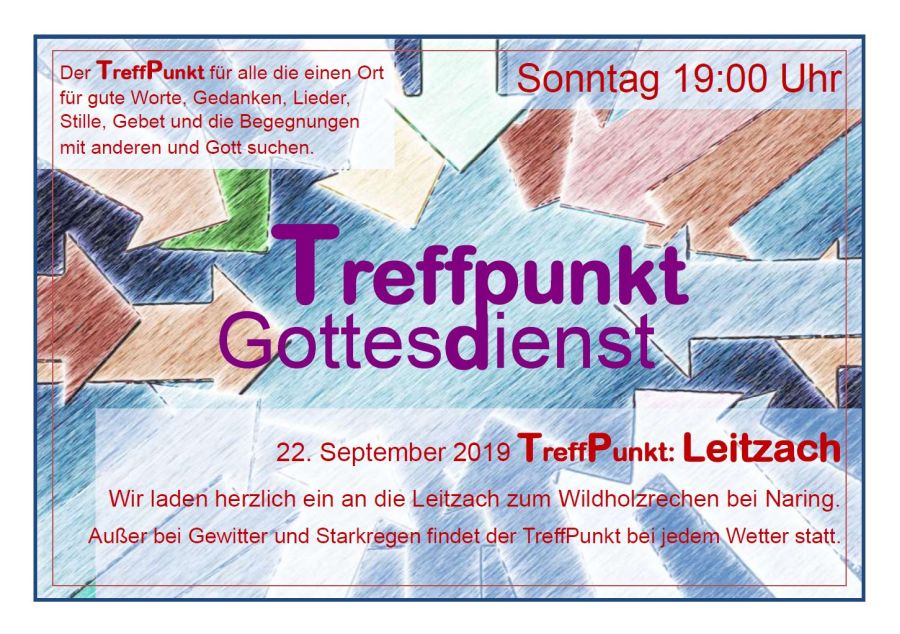 Plakat Treffpunkt Gottesdienst 20190922