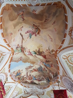 Deckengemälde in St. Leonhard