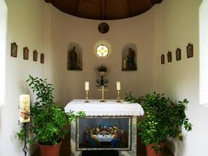 Kapelle in Niedermoosen von innen