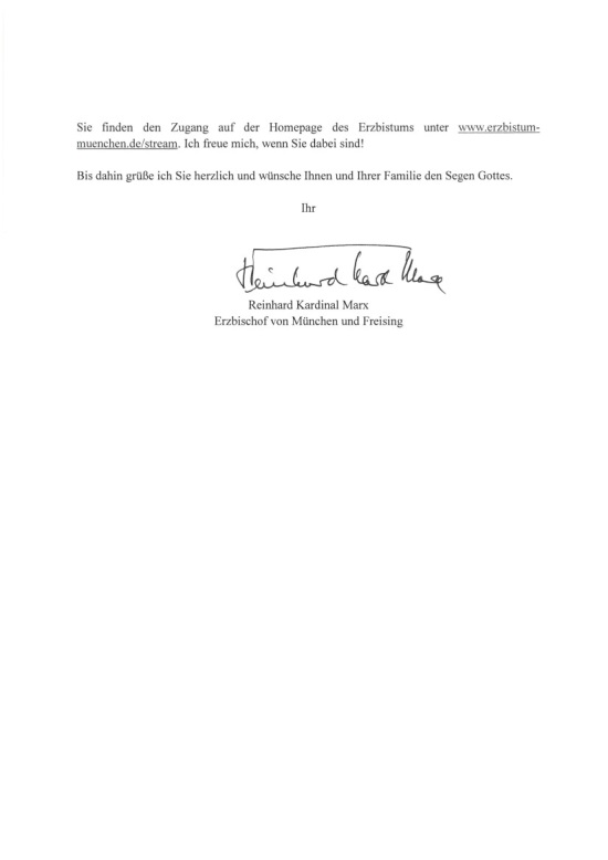 Brief Erzbischof an Erstkommunionkinder2