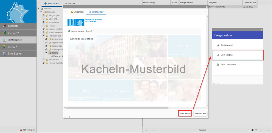 Bildserie zeigt Anleitung um eine Webseiten zu Verknüpfen und eine Datei zum Download anzubieten. (8)