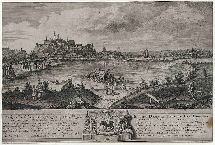 Kupferstich Domberg Freising