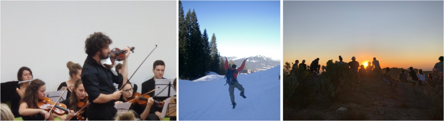 Aktivitäten der Hochschulgemeinde: Hochschulorchester, Skifreizeit, Austausch Südafrika