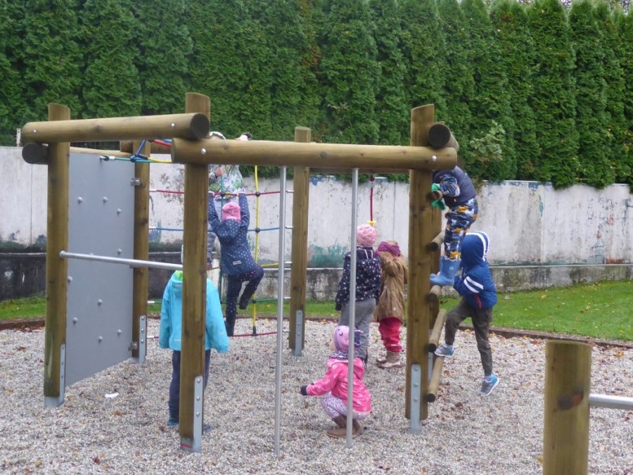 Klettersechseck mit Kinder