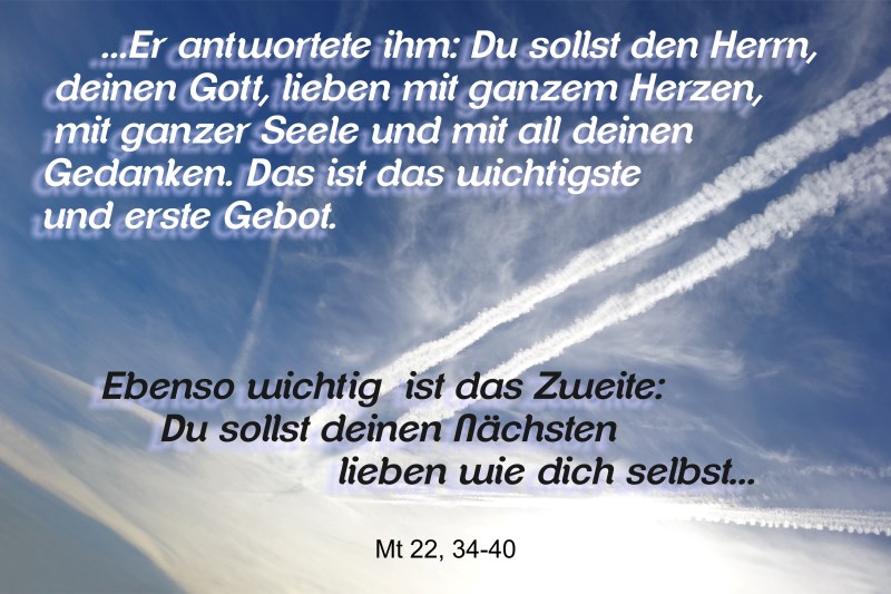 Evangelium - Das wichtigste Gebot<br/>30. Sonntag im Jahreskreis<br/>Lesejahr A<br/>Mt. 22, 34-40