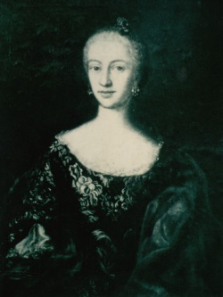 Maria Anna Petronilla von Obernberg. Foto nach einem verschollenen Ölgemälde