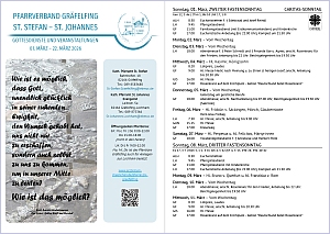 Titelseite aktueller Wochenzettel