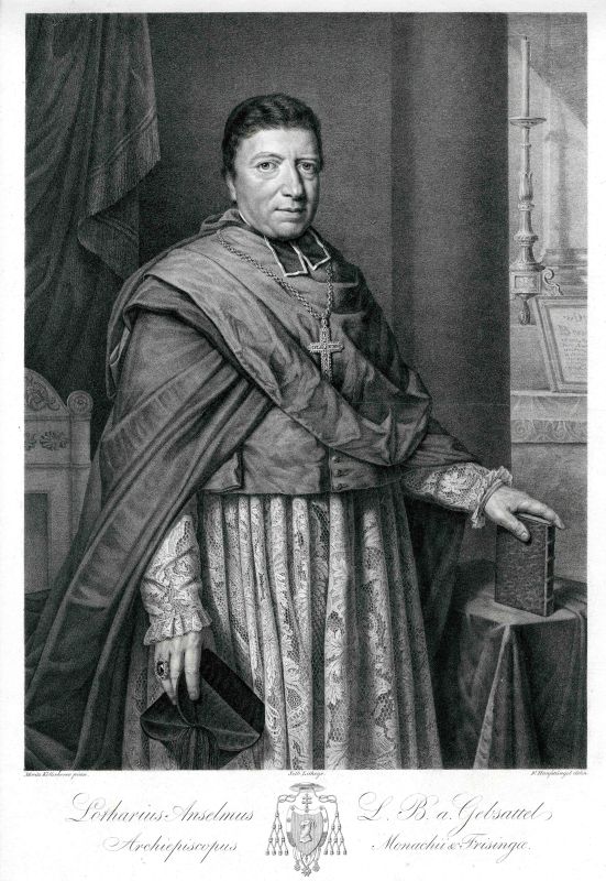 Lithografie von Franz Hanfstengl nach einem Gemälde von Moritz von Kellerhoven