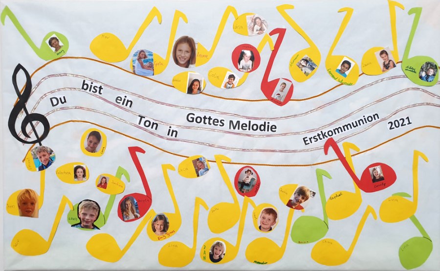 Mottoplakat Erstkommunion 2021