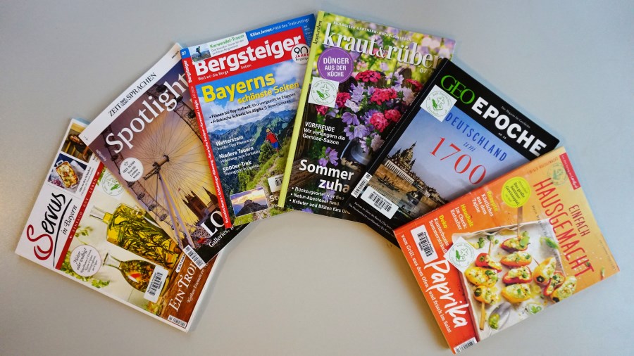 Zeitschriften in der Bücherei Flintsbach