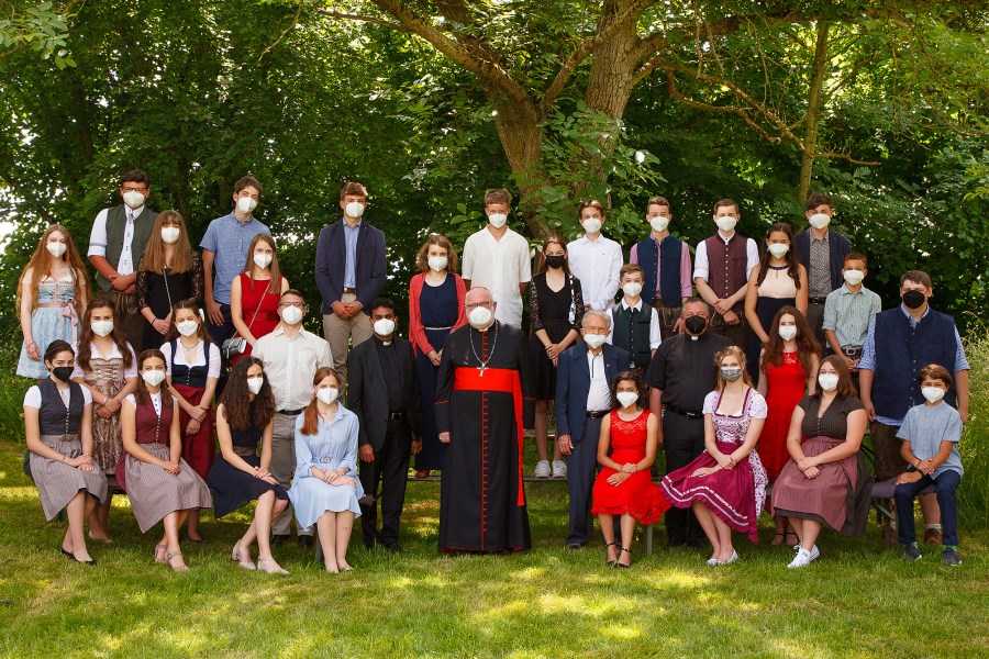 Gruppenbild mit Erzbischof Reinhard Kardinal Marx