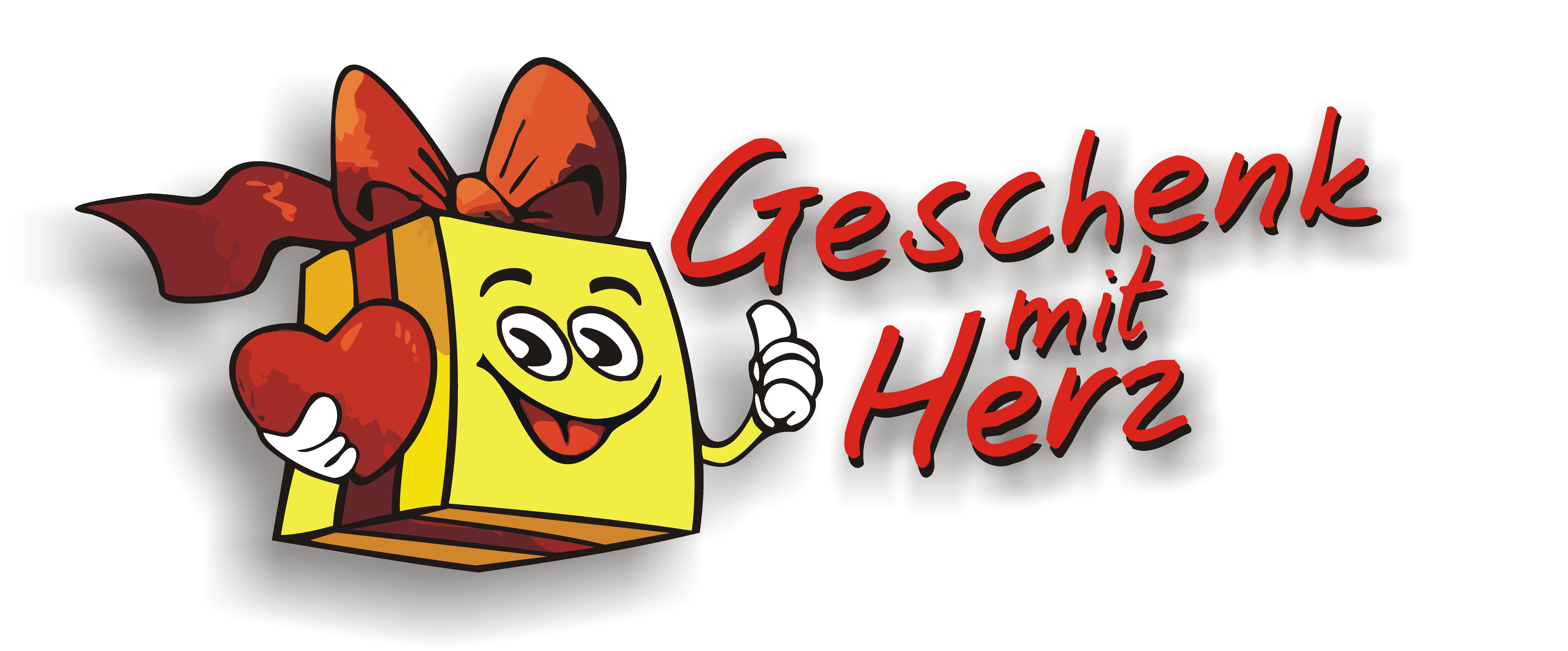 Geschenk mit Herz - Logo
