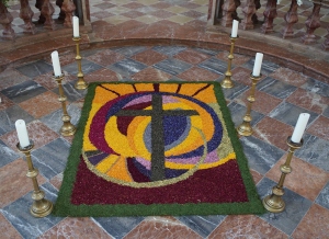 Fronleichnam Blumenteppich