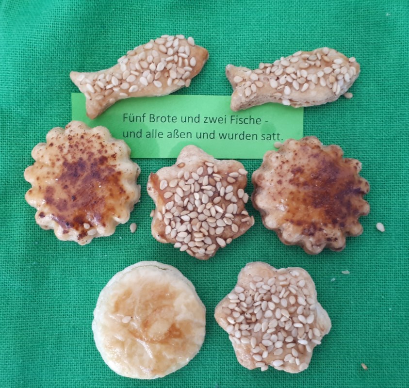 Salzgebäck in Fischform