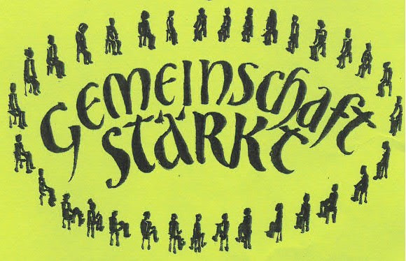 Plakat Gemeinschaft stärkt