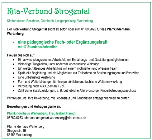 Stellenausschreibung 22