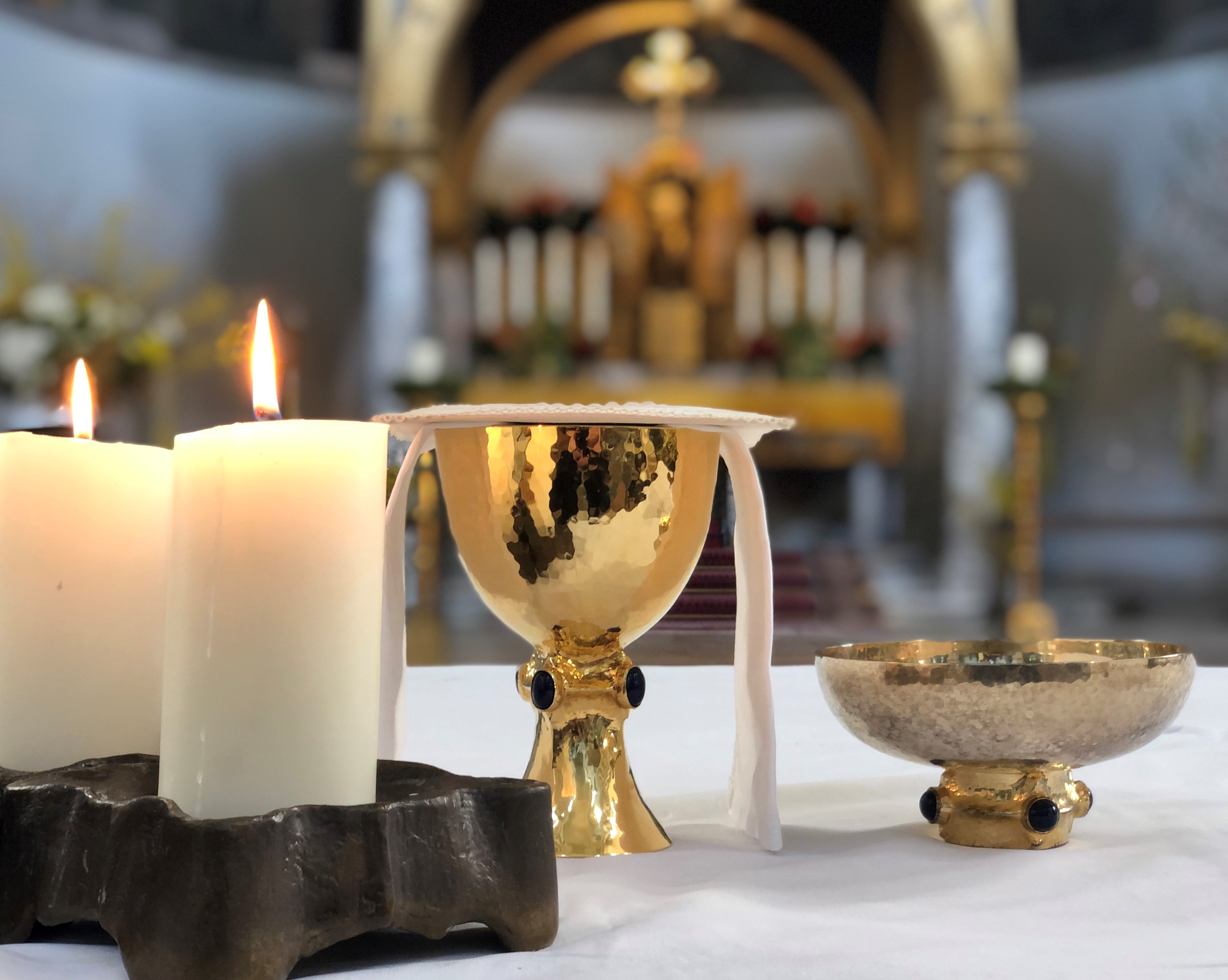 Bild Kelch und Kerzen