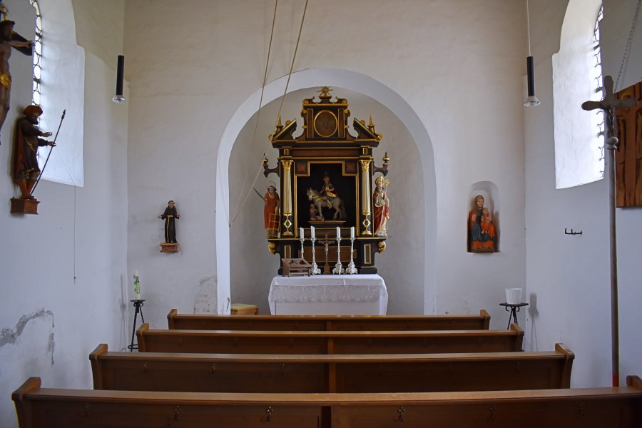 Die Kirche St. Martin in Gundelshausen von innen