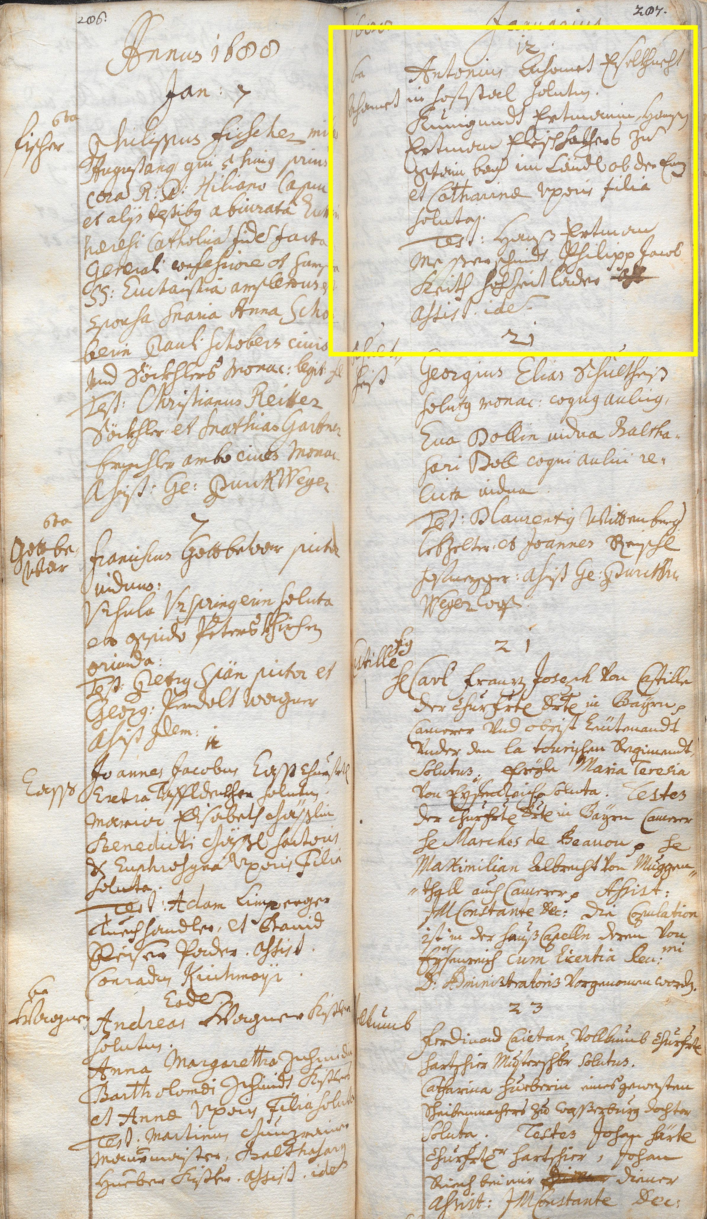 Trauungsbuch der Pfarrei München-St. Peter 1670-1690