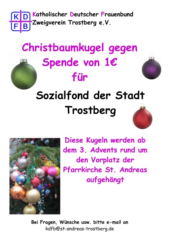 Christbaumkugel AKTION