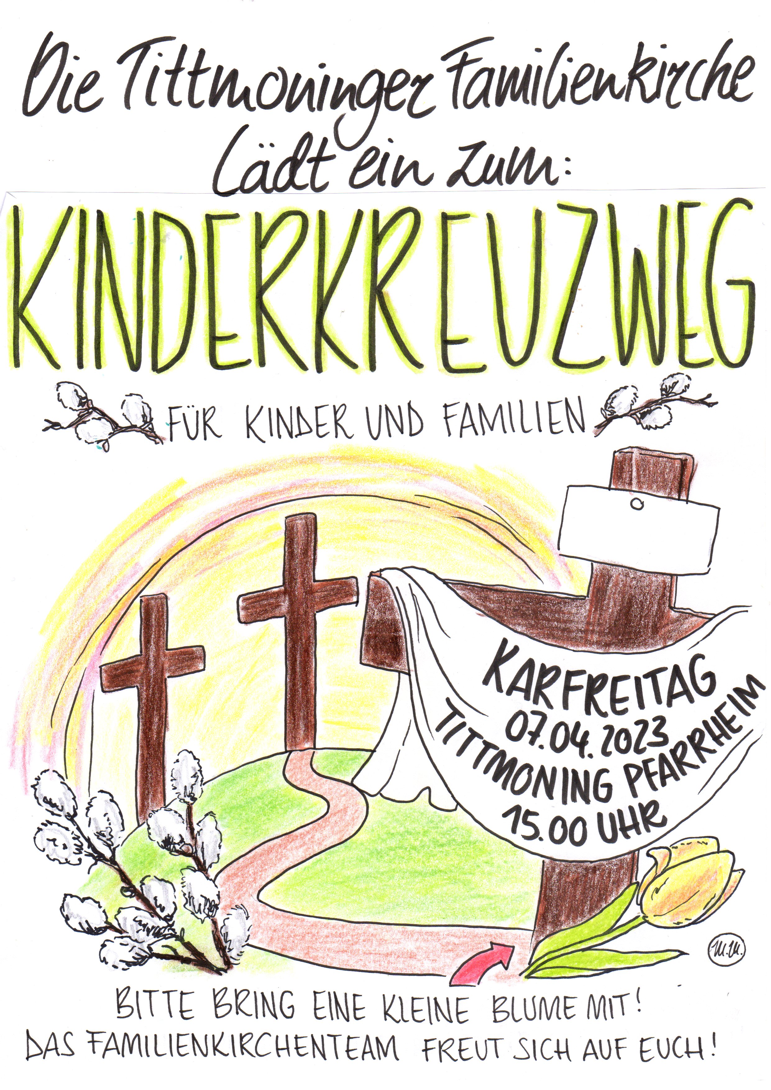Kinderkreuzweg Tittmoning 2023 Plakat
