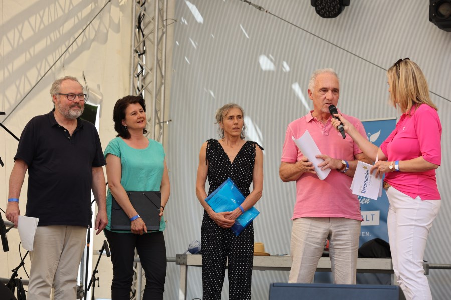 Interview auf der Bühne des Bennofests