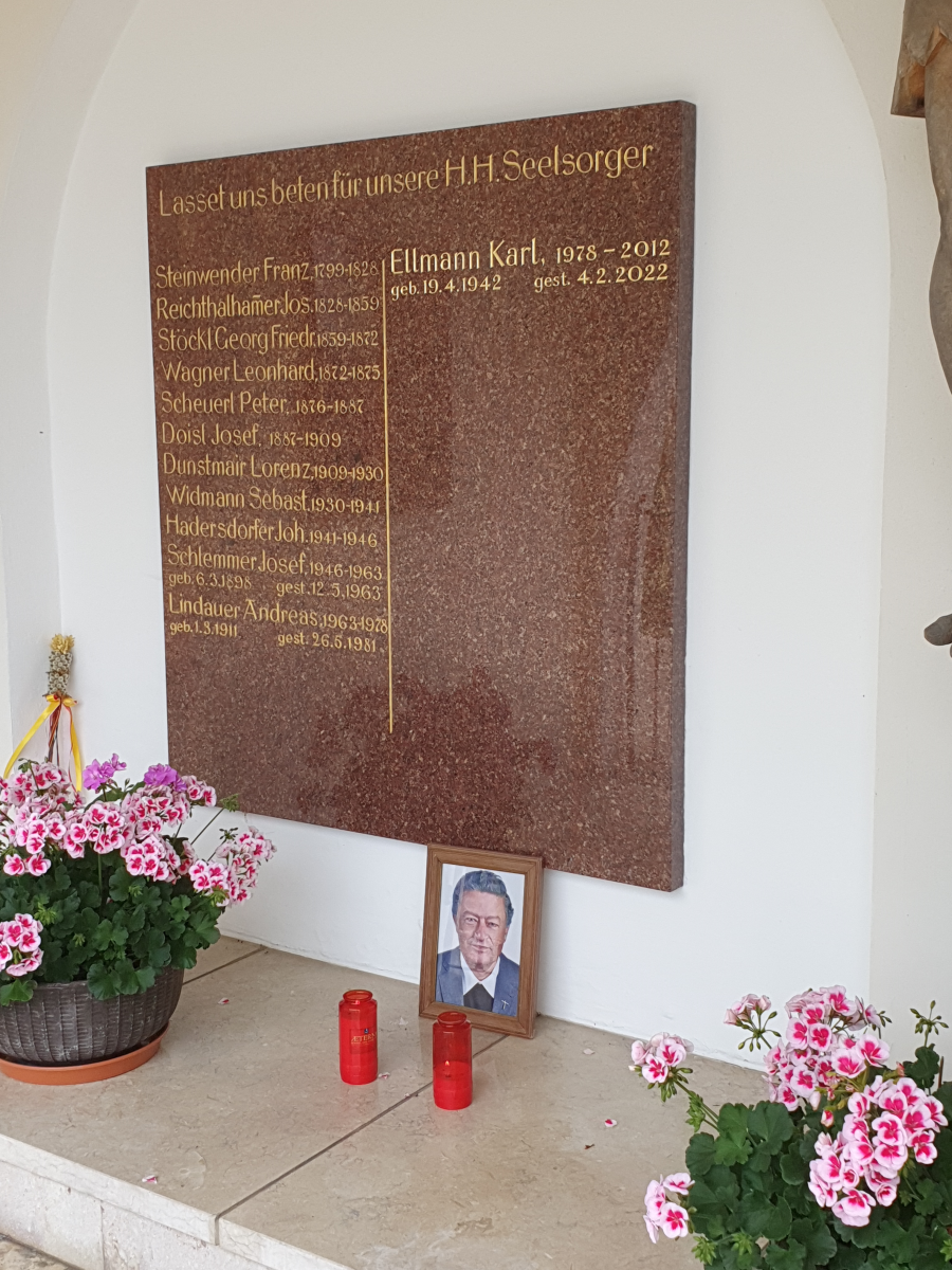 Ergänzte Inschrift Karl Ellmann