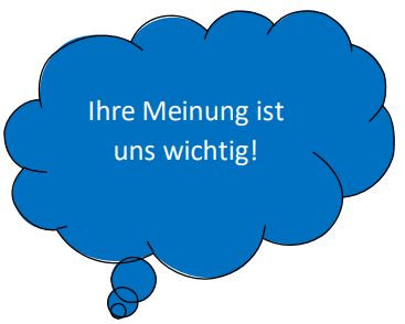 Sprechblase Ihre Meinung ist uns wichtig