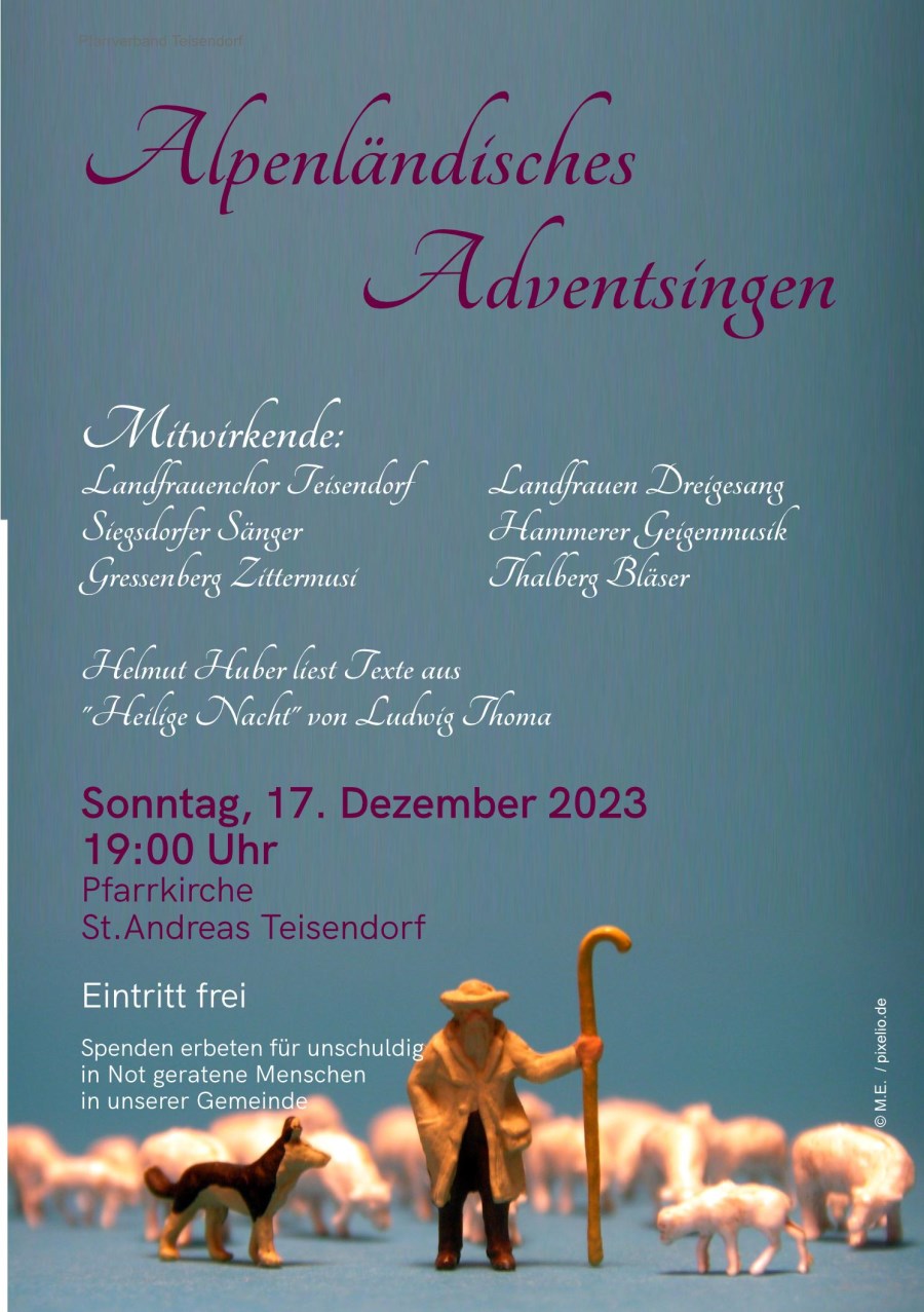 Einladung Adventsingen