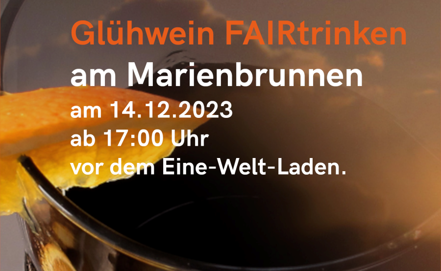Glühweintrinken am Marienbrunnen