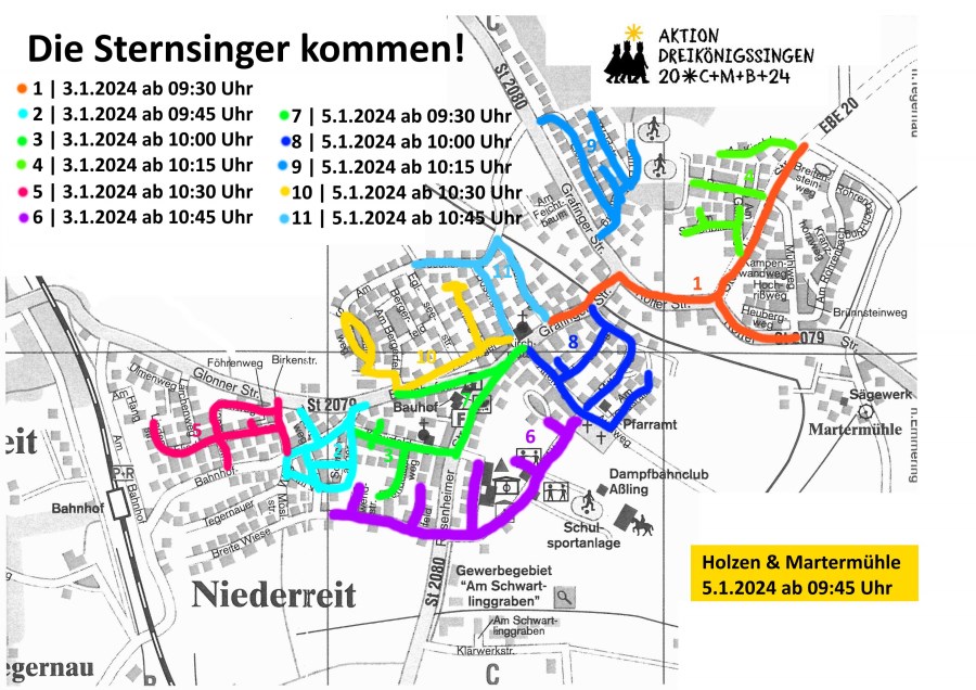 Sternsinger Plan Aßling