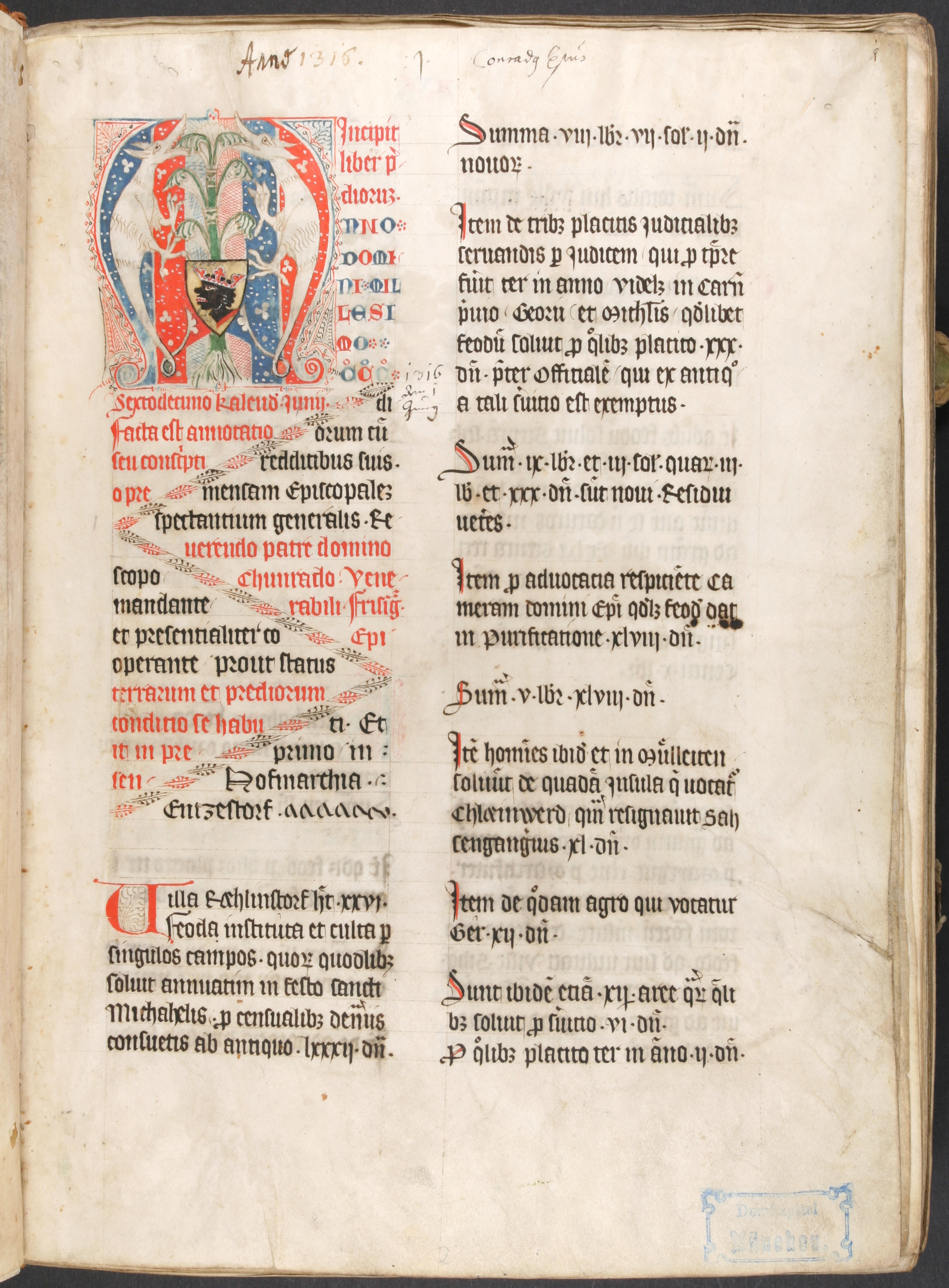 Prädialbuch von 1316