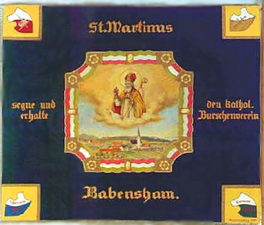 Vereinsfahne Burschenverein Babensham
