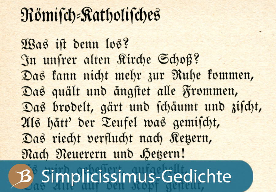 Grafik Simplicissimus-Gedichte